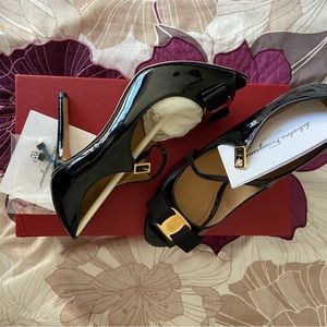 Salvatore Ferragamo stilettos, 4 inch heels. New with tags. Dust bag.